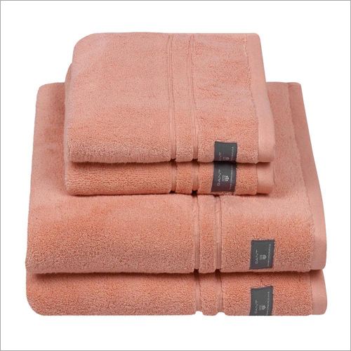 Cotton Bath Towel - 500-700 GSM, Multiple Sizes, Peach | Soft, Absorbent, Durable, Quick-Drying, Elegant