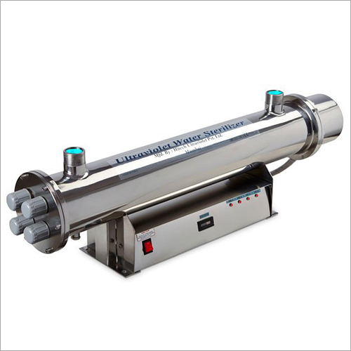 Uv System - Stainless Steel, 500x150x100 Mm, Silver | Inline Water Purification, Uv Disinfection, Easy Installation, High Efficiency