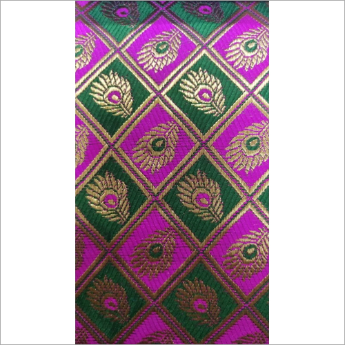 Rib Handloom Embroided Silk Fabric