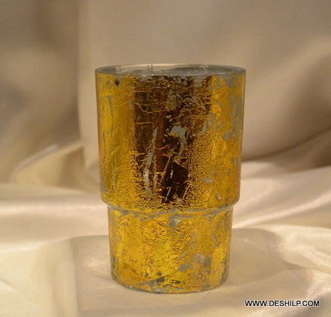 Antique Silver Glass Votive Light Candle Holder Glass Flower Vase Votive Candle Holders with Decorative Holder