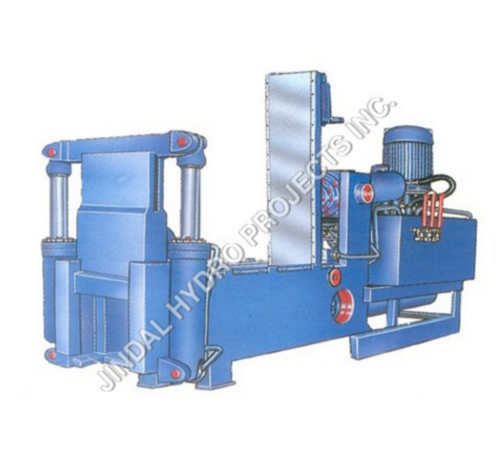 Auto Door Hydraulic Baling Press Machine - Color: Blue