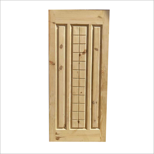 3 Panel Solid Wooden Pine Door By MAHESHWARI PLY