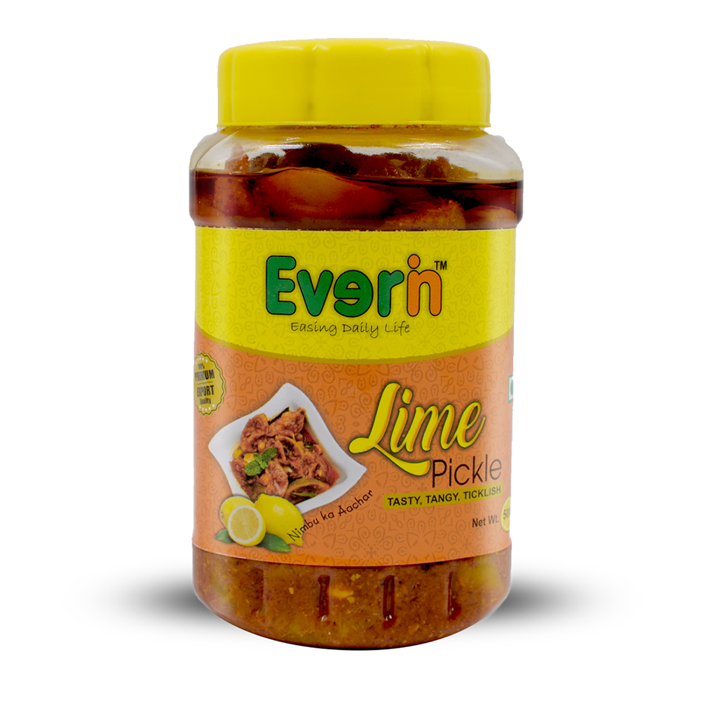 500 Gram Spicy & Tangy Lemon Pickle - 81g Carbohydrates, Organic, Homemade, FSSAI Certified, Pack of 24 in PET Bottles, Mustard Oil Preserved