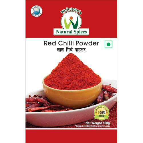 Red Chilli Powder - Dried Red Chillies, 100G/200G Pouches, Spicy Flavor, Natural Aroma, No Artificial Colors or Preservatives