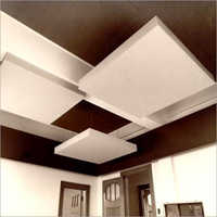 Wooden False Ceiling - Wood Material, Customizable Sizes, White Color | Aesthetic Appeal, Durable, Easy Installation, Elegant Design, Versatile Use
