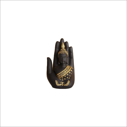 Gold Decorative Fang Shui Polyresin Palm Buddha