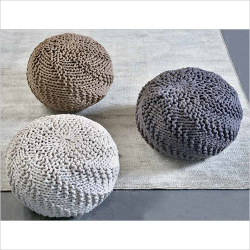 Knitted Poufs By CHAWLA TEXTILES