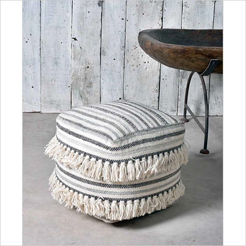 Chenille Poufs