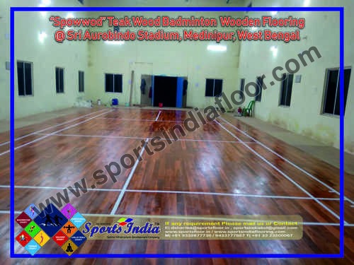 Teak Wood Sports Flooring