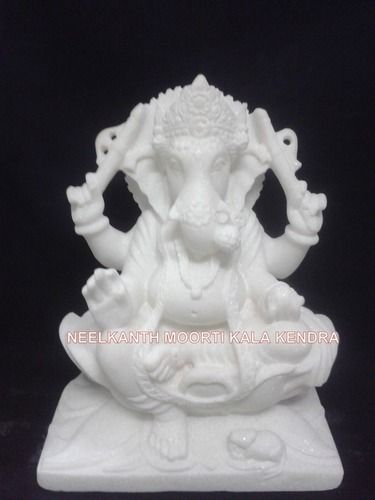 White Marble Ganesh