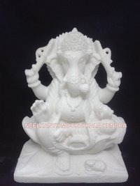 White Marble Ganesh