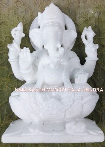 Ganesha Statue Pure While