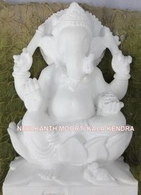 White Marble Ganesha Statue