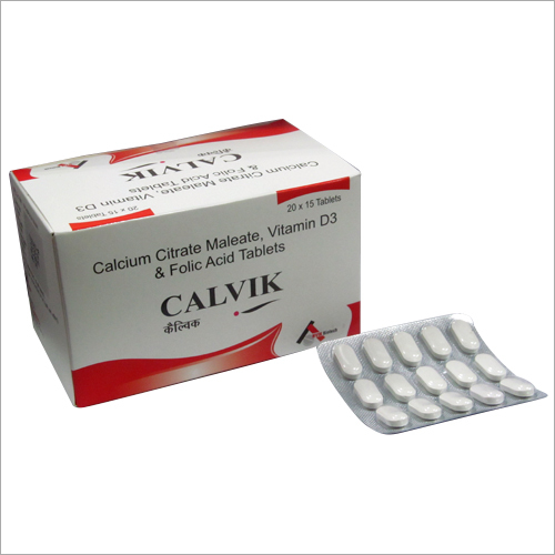 Calcium Citrate Maleate As Calcium Colecalciferol Folic Acid Tablets