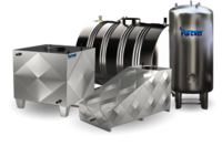 Non Insulated Horizontal Stainless Steel Tanks 304 grade