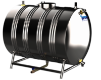 Insulated SS Horizontal Water Tanks ss 316  2000L