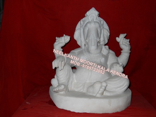 White Ganesha Statue