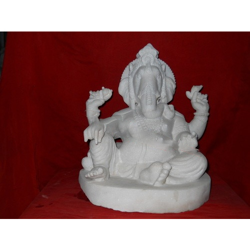 Marble White Ganesha Statue