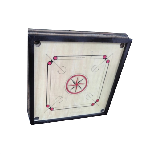 Carrom - Wood 30x30 Inches, Brown | Indoor Game, Family Fun, Skill Building, Portable Design