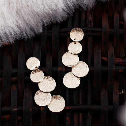 Earring-Metal Rain Black