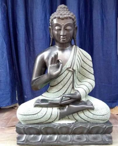 Black Stone Buddha Statues