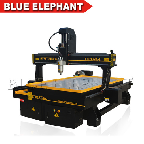 Black 1324 4 Axis Cnc Wood Router Overseas Selling Ball Screw High Precision Advertising Cnc Router Most Popular Cnc Router
