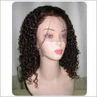 Women Lace Wigs - Human Hair, Curly Style, Black Color | Soft & Glossy Finish, Lightweight & Natural Appearance, Easy To Maintain