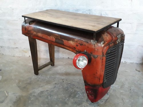 Red Tractor Console Table