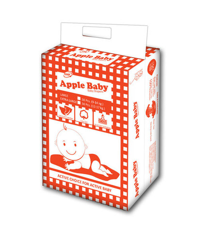 APPLE BABY CLOTHLIKE VELCRO 50PCS