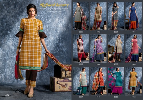 12 Colors Mix Salwar Suits Material