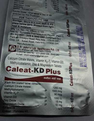 calcium citrate malate vitamin k2-7 vitamin d3 tablets methylcobalamin zinc