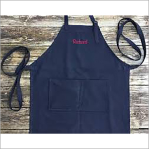 Cloth Apron - Cotton Material, Lightweight Design, Navy Blue Color | Soft Straps, Adjustable Waist Belt, Ideal for Kitchen Use