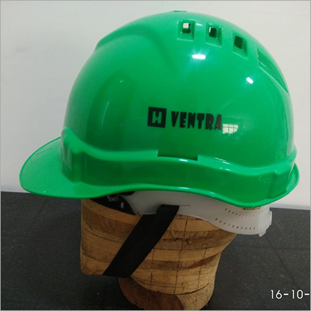 Ventra Ld Green Helmet - Plastic, Lightweight Design | Industrial & Construction Use, Male-Specific Fit, Vibrant Green Color