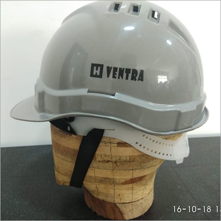 VENTRA Ld Grey Helmet - PVC, Light Weight Design | Industrial Use, Male Fit