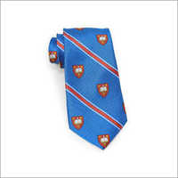 Woven Logo Ties - 100% Silk, 57 Inches Long X 3.5 Inches Wide, Blue Striped | Lightweight, Soft Texture, Custom Embroidery