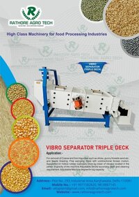 5 - 10 Ton Per Hour Vibro Grader - Application: Iindustrial