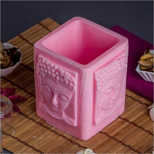 Buddha Pink Wax Candle Holder