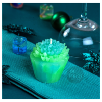 Tart Dahlia: Green, Lemon Grass 2 pieces