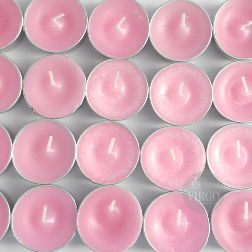 Scented Tea Light Pink Candle 24 pieces