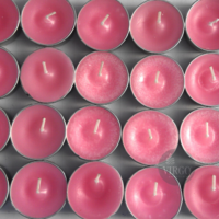 Scented Tea Light Pink Candle 24 pieces