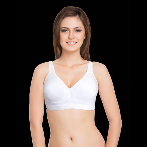 Ladies Full Coverage Cotton Bra - Cotton Material, Various Sizes Available | Full Coverage Design, Thick Straps for Enhanced Support
