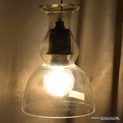 UNIQUE SHAPE GLASS CLEAR WALL LAMP