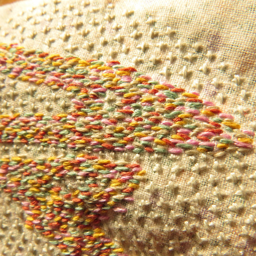 Seed Stitch Embroidery Work
