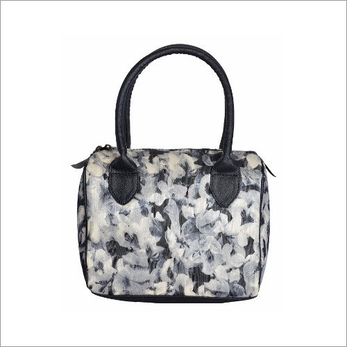 Ladies Floral Print Fabric Handbag