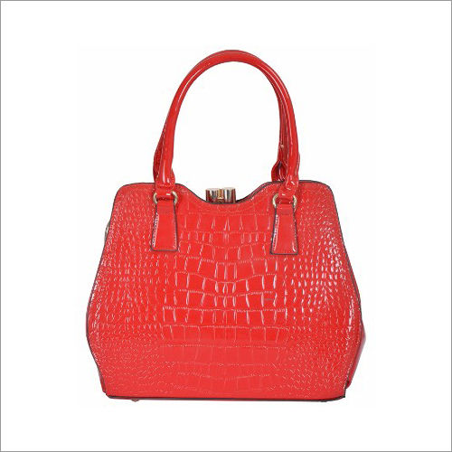 Red Ladies Leatherette Handbag