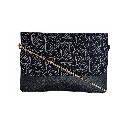 Ladies Printed Leather Clutch By AZZRA WORLD