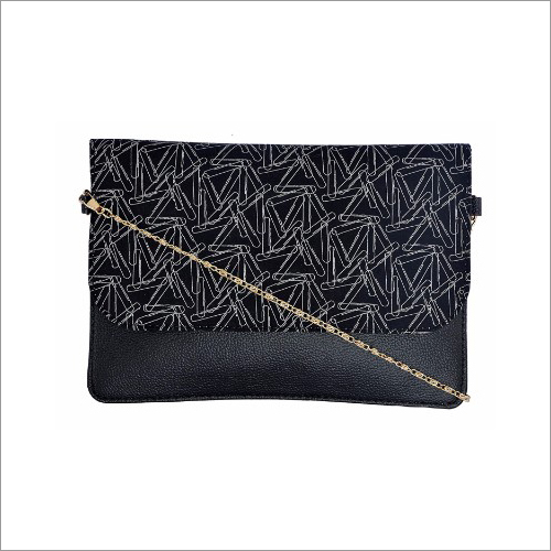 Ladies Printed Leather Clutch