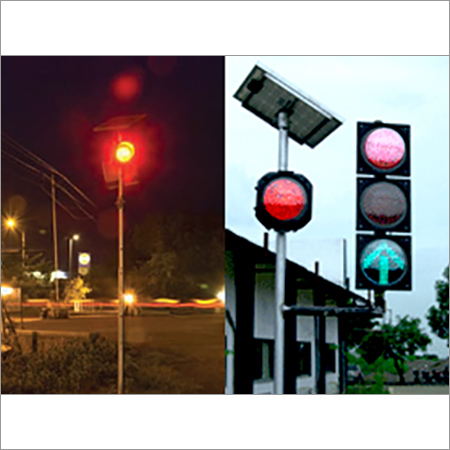 Solar Blinker Traffic Light