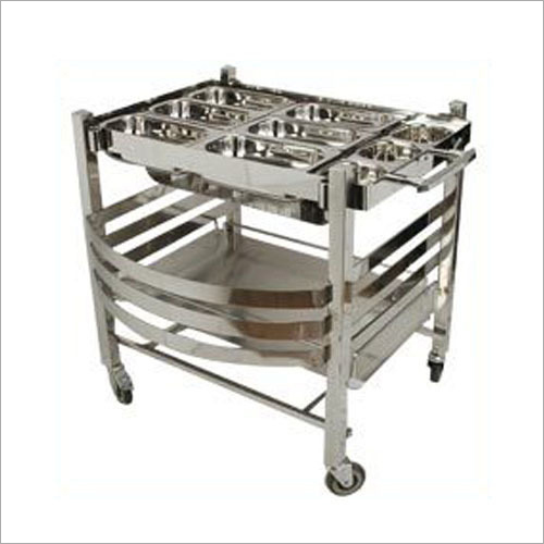 Stainless Steel Snacks Trolley