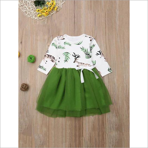 Polyester Girls Printed Frock